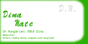 dina mate business card